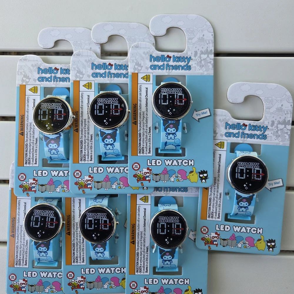 Hello Kitty And Friends Unisex Childrens LED Watch With Round Caseand Printed